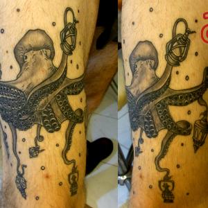 Octopus tattoo by Dr.Ink Atkatattoo