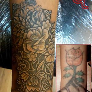 Cover up tattoo by Dr.Ink Atkatattoo