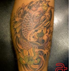 Koi fish tattoo by Dr.Ink Atkatattoo
