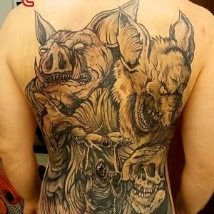 Arch Enemy Album Cover tattoo by Dr.Ink, Atkatattoo