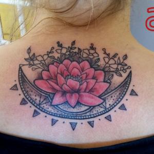 Pink Lotus tattoo by Dr.Ink Atkatattoo