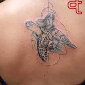 Sea turtle tattoo by Dr.Ink, Atkatattoo