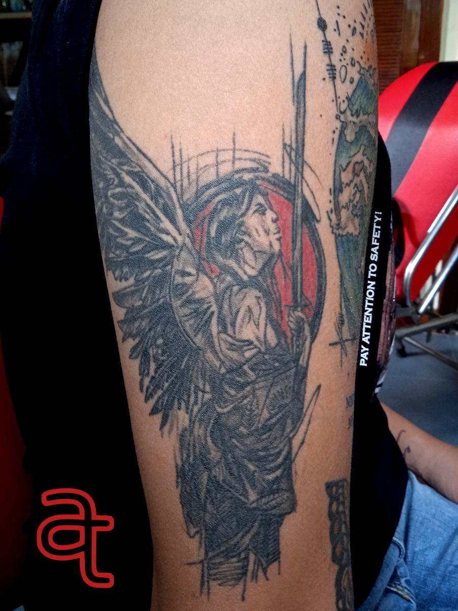 Archangel tattoo by Dr.Ink Atkatattoo Archangel tattoo by Dr.Ink Atkatattoo