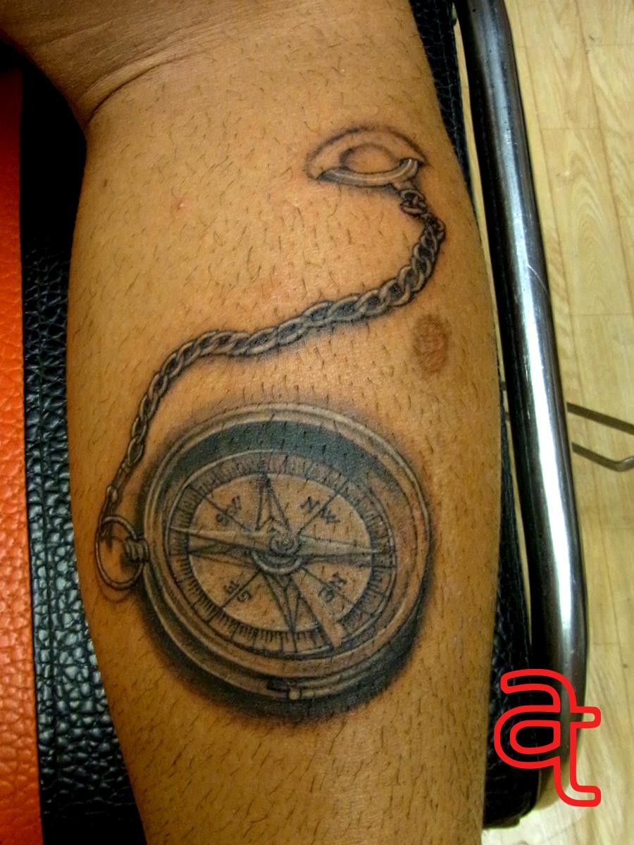 Compass tattoo by Dr.Ink Atkatattoo