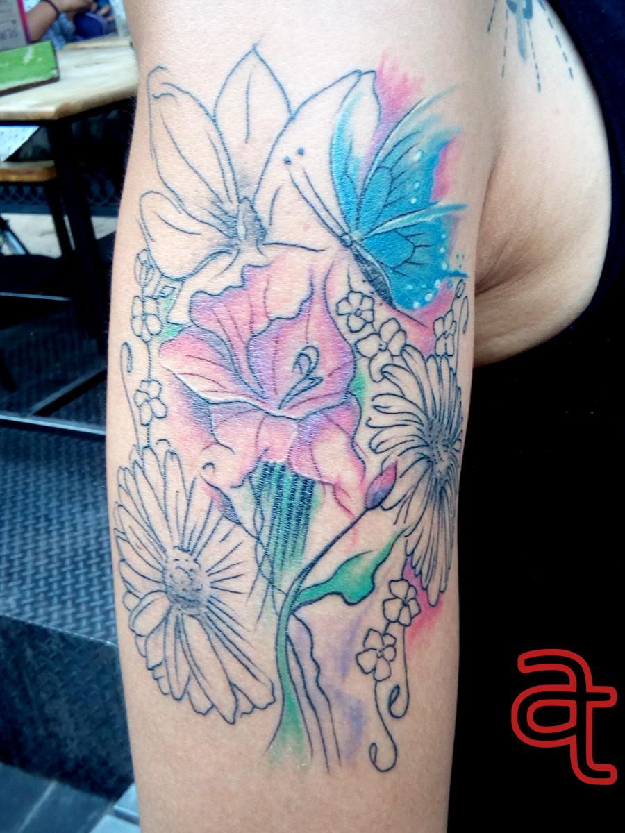 Flowers  tattoo by Dr.Ink Atkatattoo