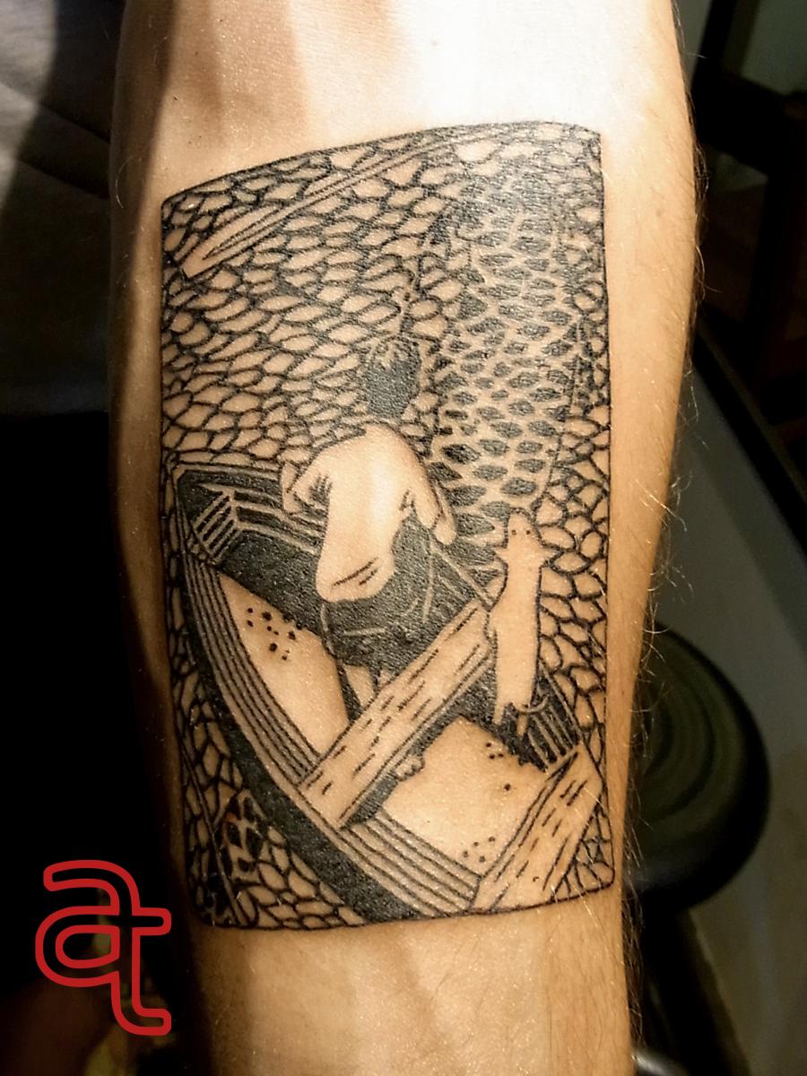 Lake tattoo by Dr.Ink Atkatattoo