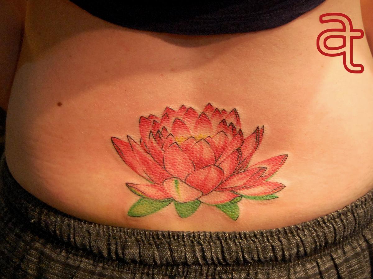 Lotus flower tattoo by Dr.Ink Atkatattoo
