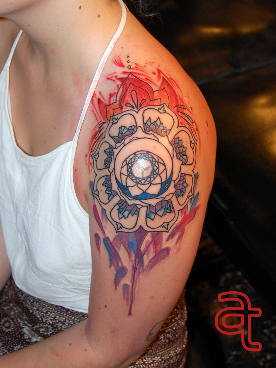 Mandala tattoo by Dr.Ink Atkatattoo