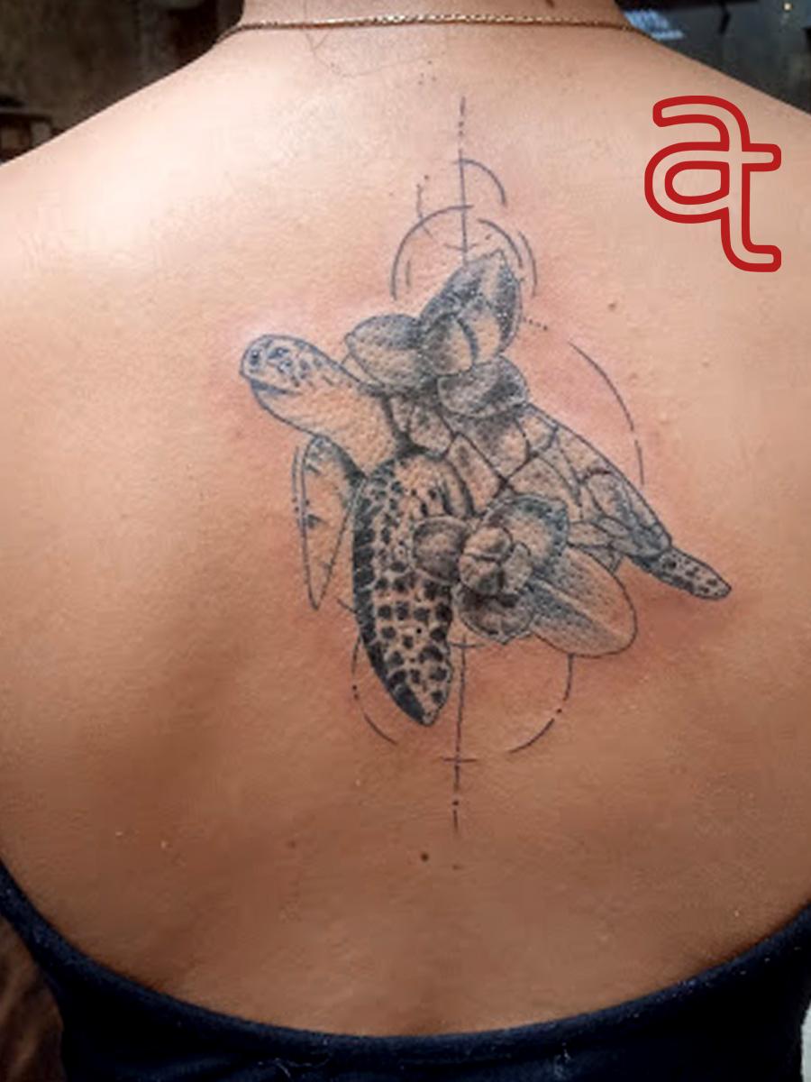 Sea turtle tattoo by Dr.Ink, Atkatattoo