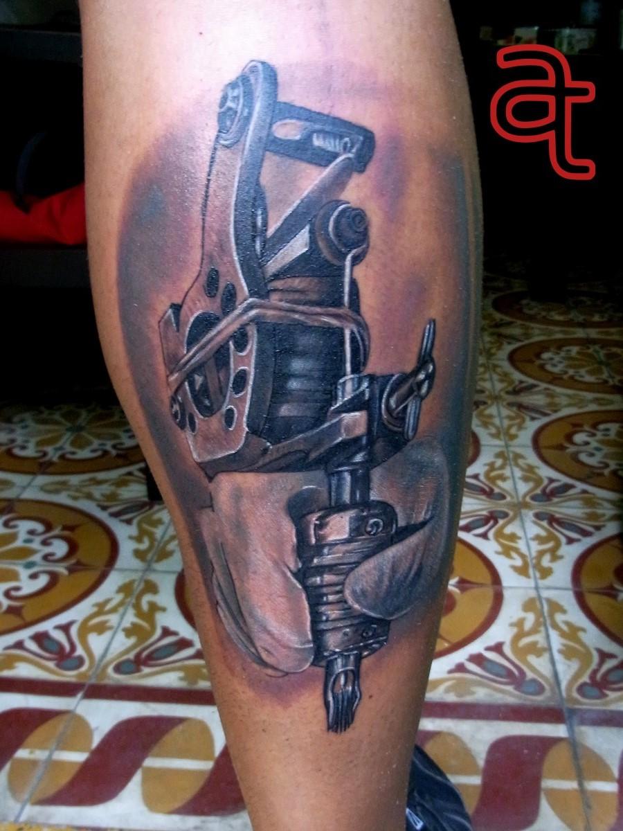 Tattoo Gun tattoo by Dr.Ink Atkatattoo